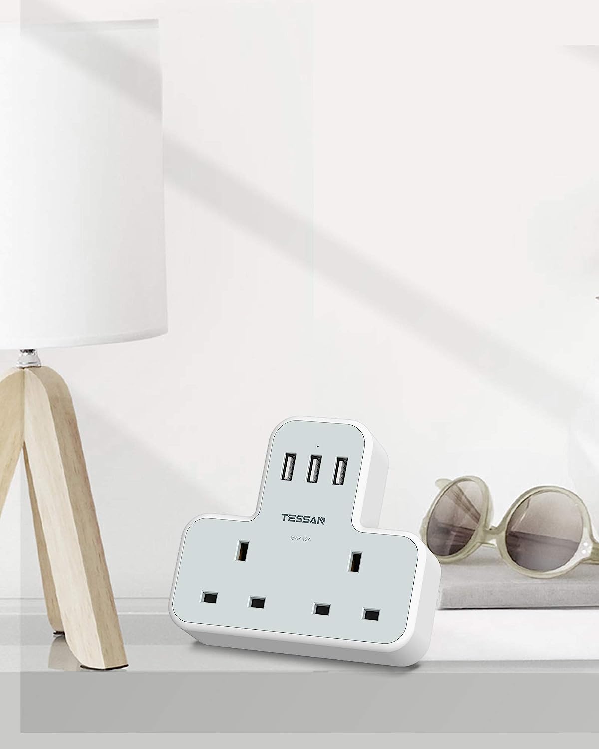 Multi Plug Extension 2 AC outlets 3 USB slots