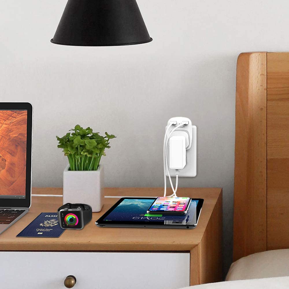 UK to European Travel Adapter with 2 USB Ports