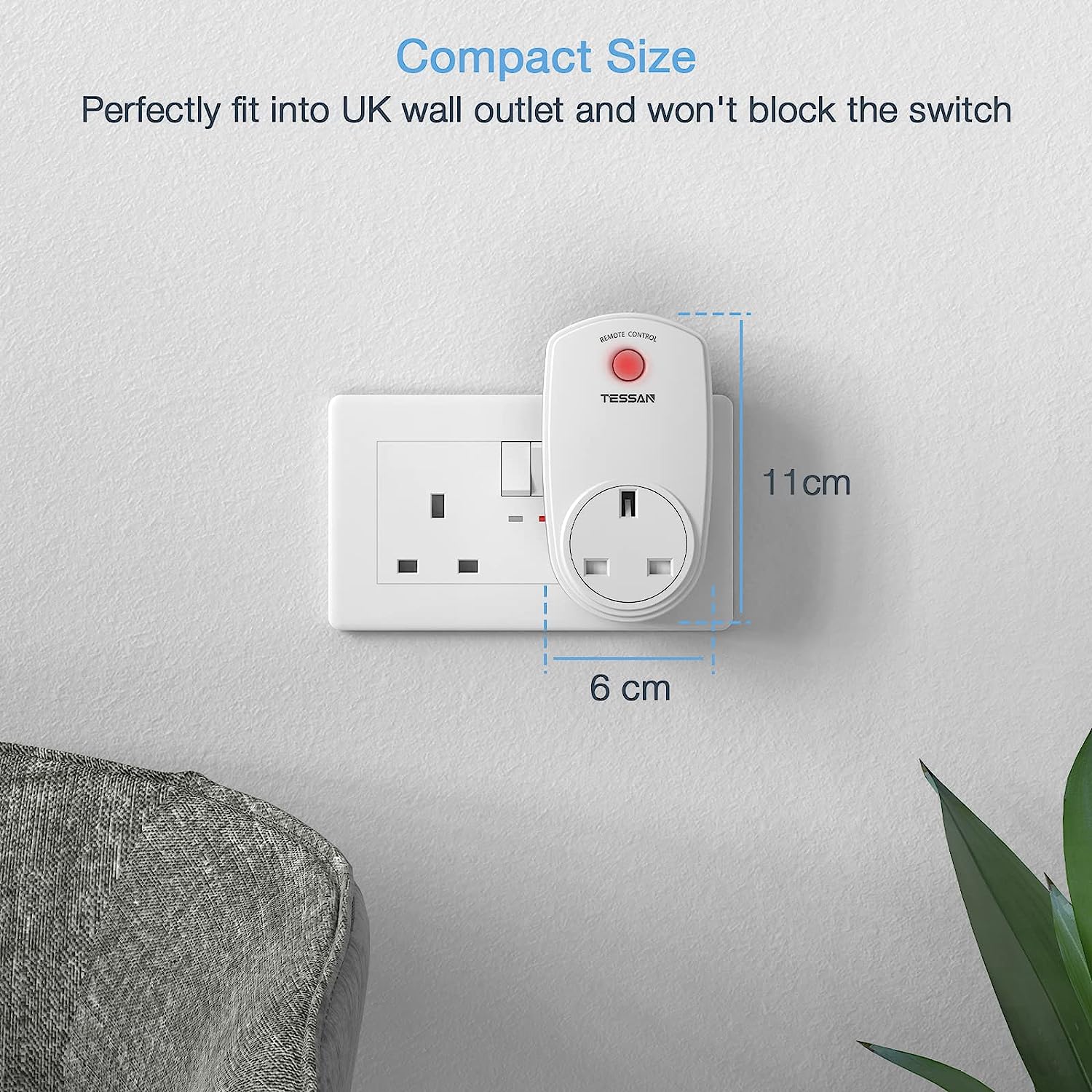 Wireless Remote Control Sockets with 30m Operating Range