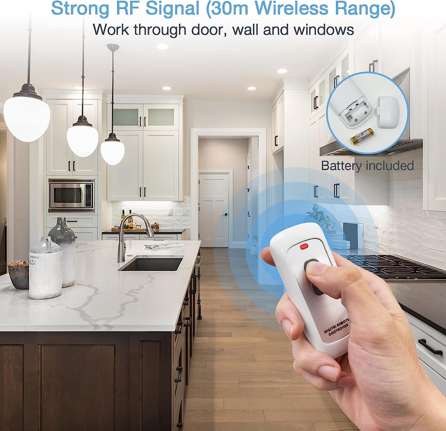 Wireless Remote Control Sockets with 30m Operating Range
