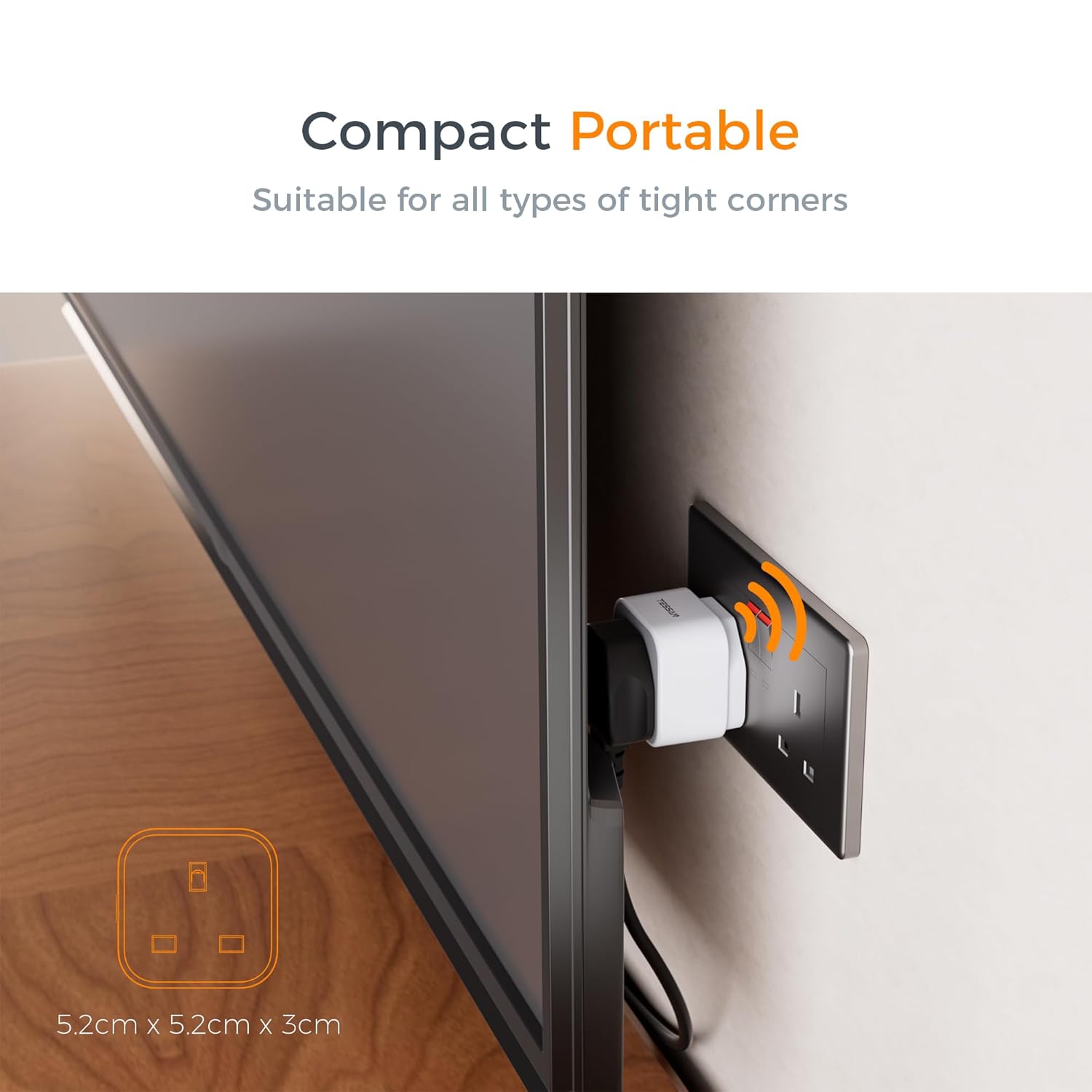 TESSAN UK Remote Control Plug Socket