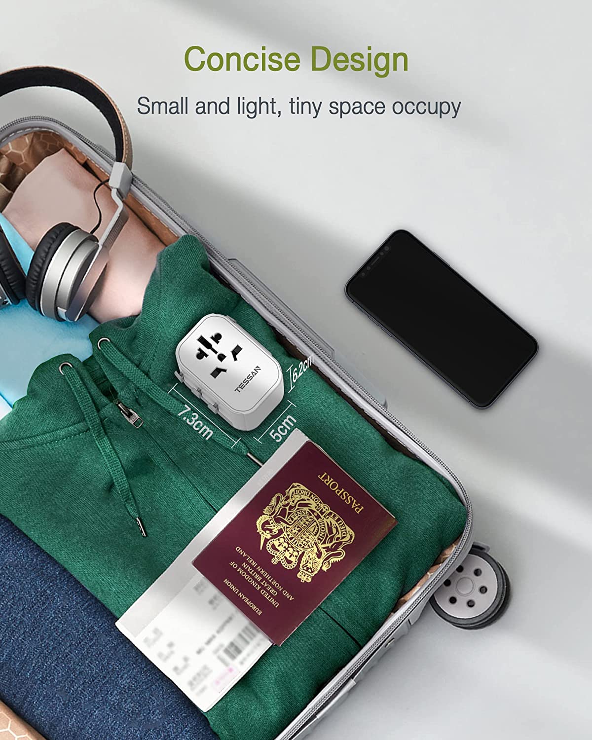 Universal Travel Adapter with 3 USB