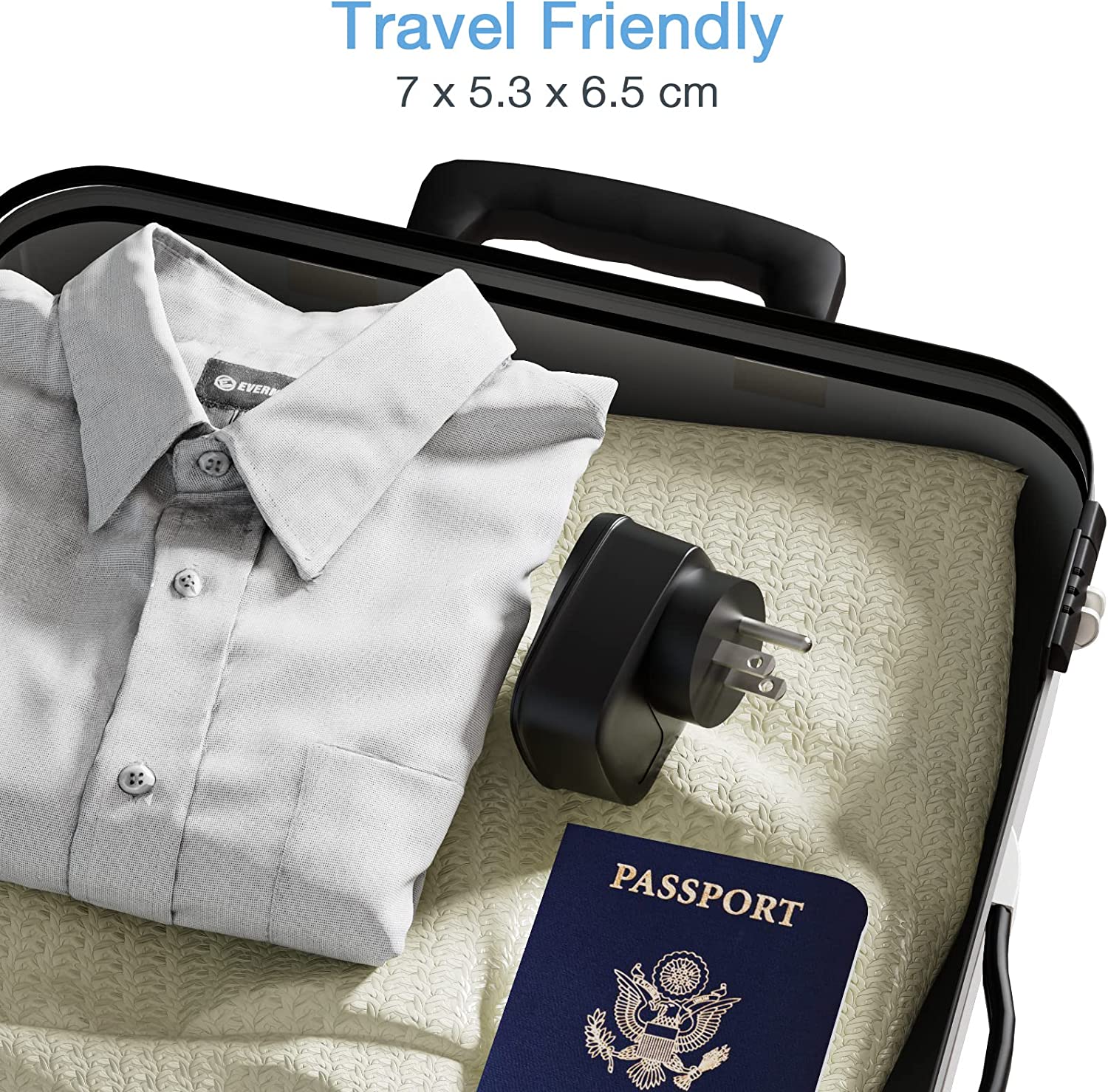 UK to USA 3 in 1 Travel Adapte with 2 USB
