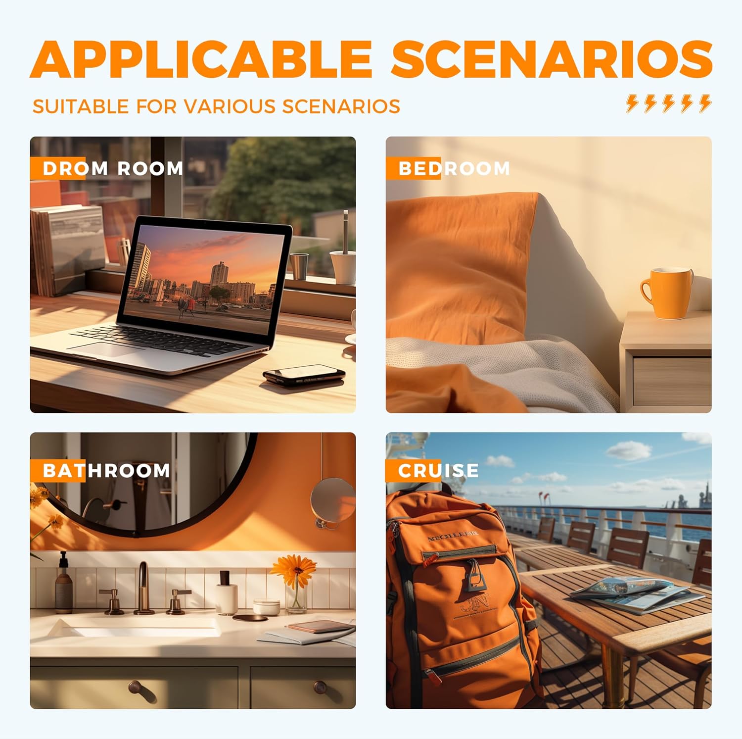 TESSAN Multi USB Charger UK Plug Adaptor