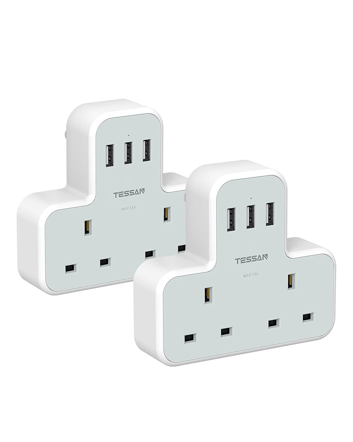 Multi Plug Extension 2 Ways Multi Plug Extension Sockets 2 Pack