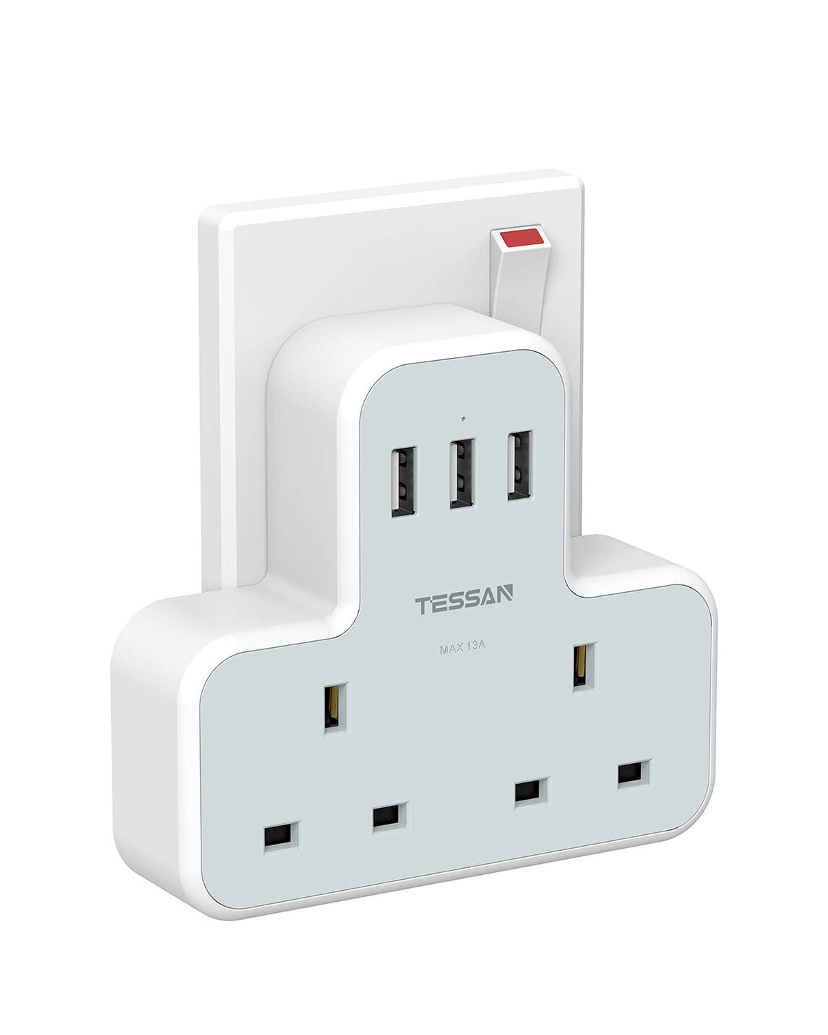 Multi Plug Extension  2 AC outlets 3 USB slots