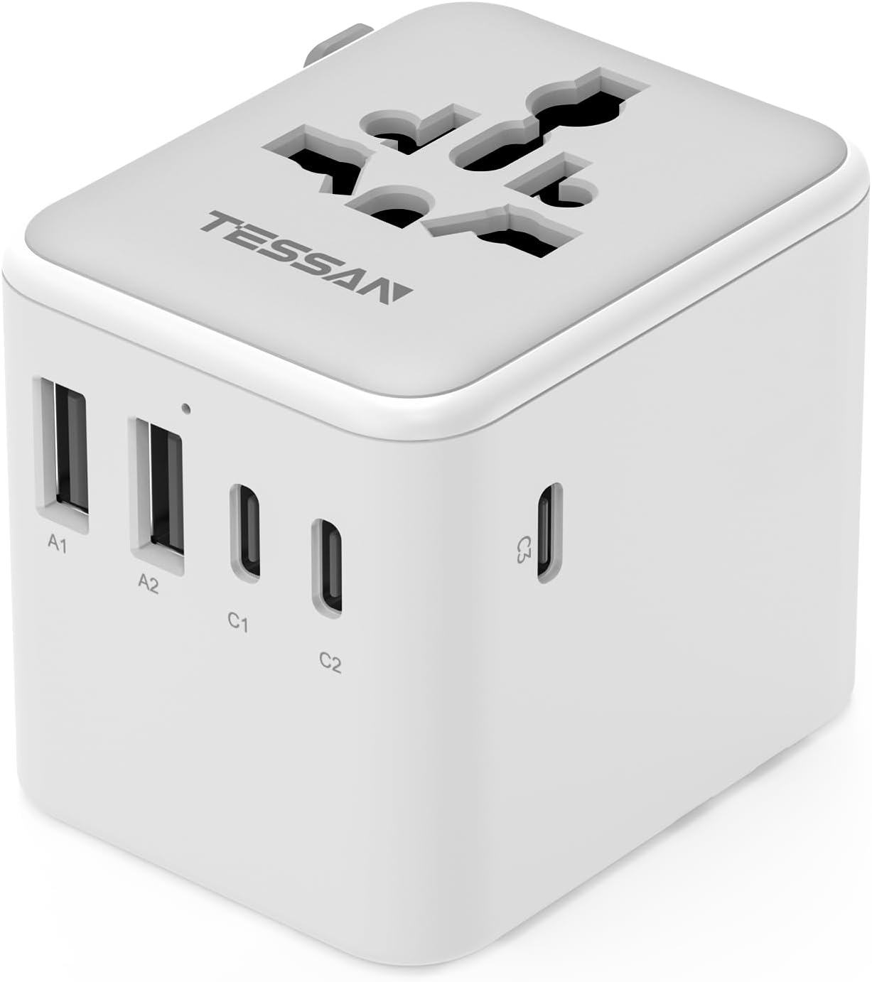 TESSAN 28W 5-Port USB Universal Travel Adapter