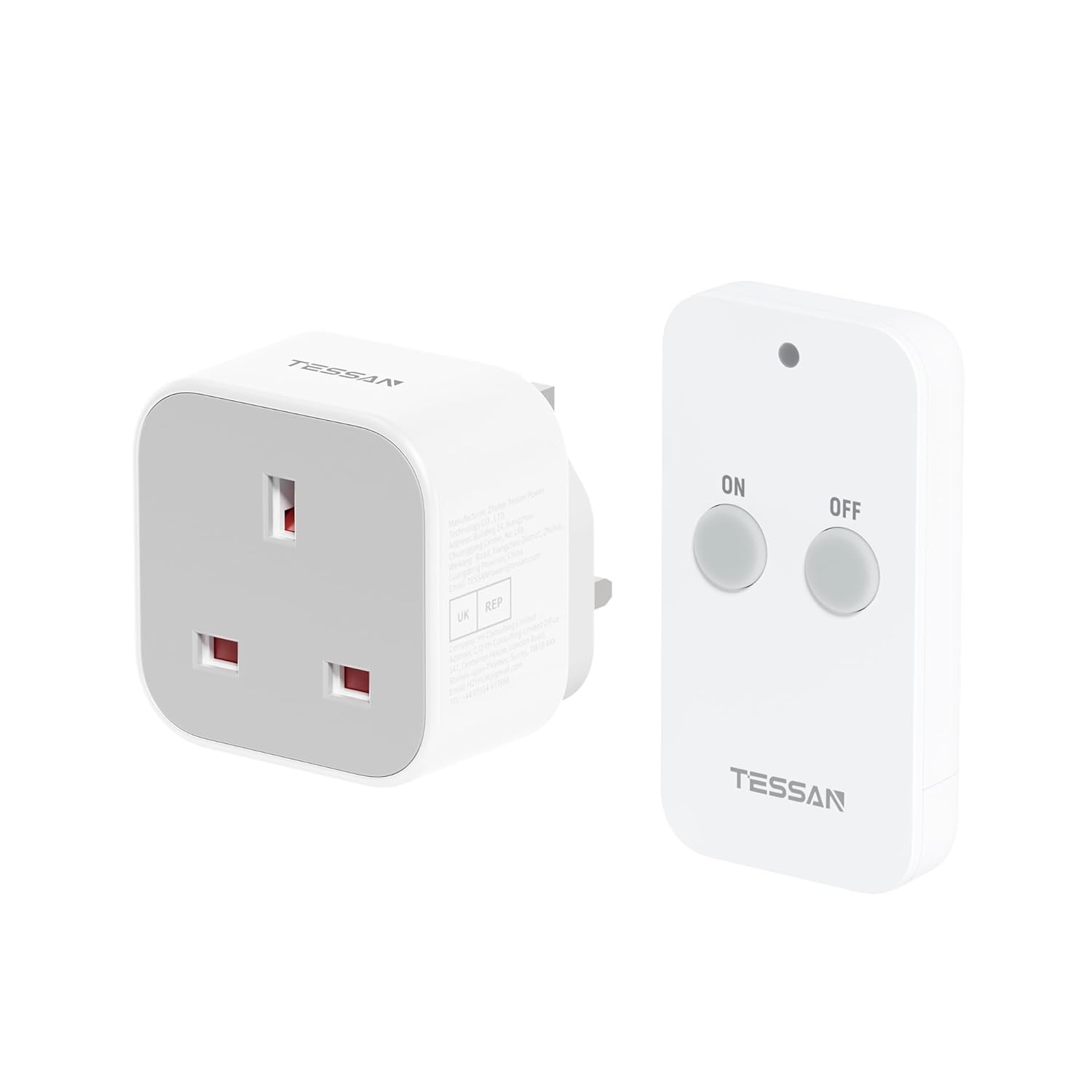TESSAN UK Remote Control Plug Socket