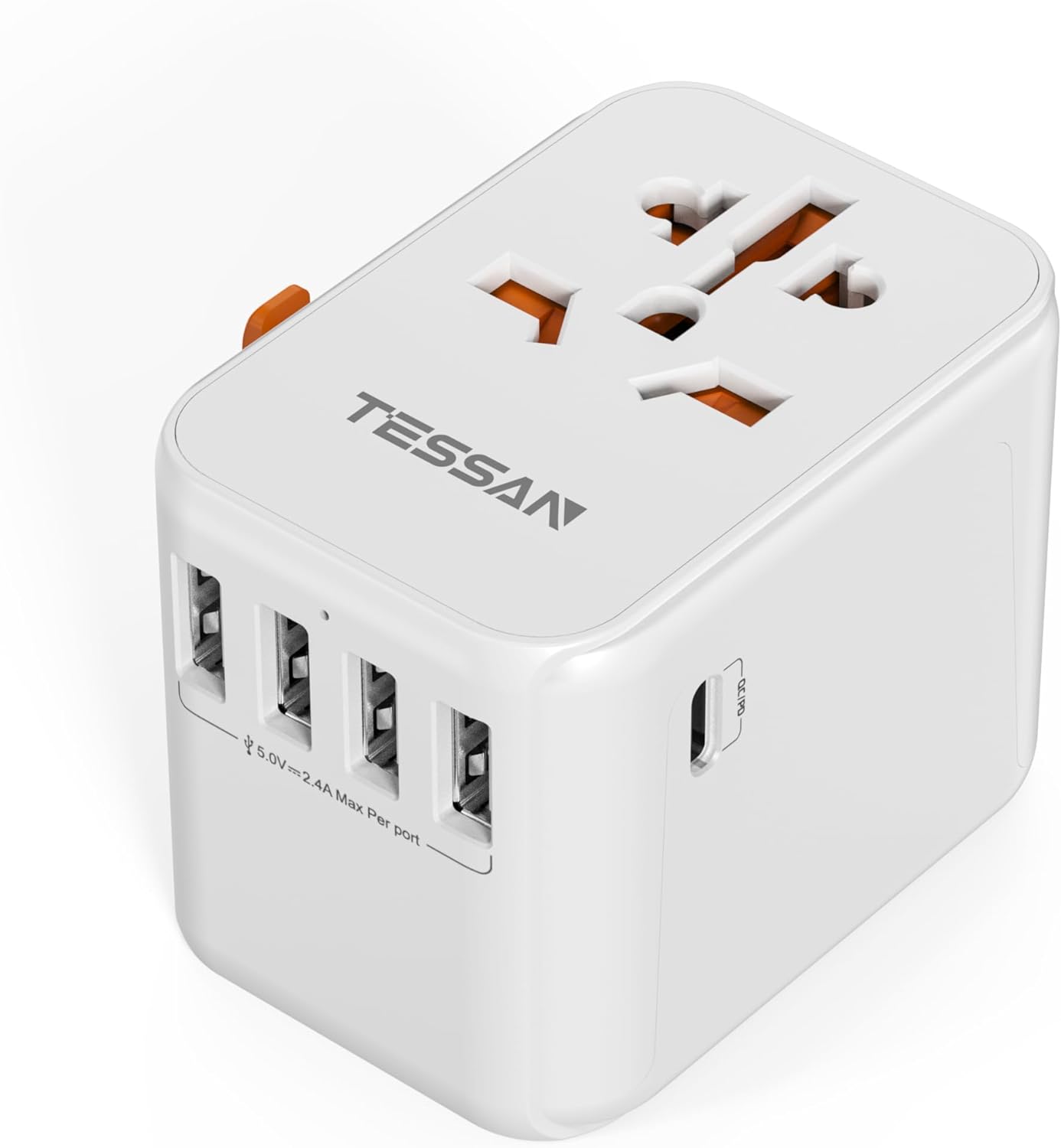 TESSAN 5-Port USB International Universal Travel Adapter