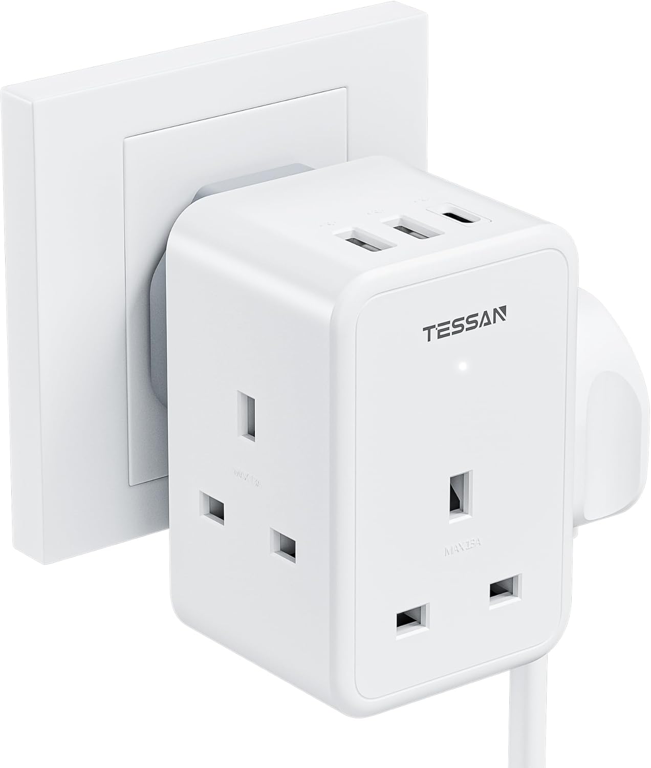 TESSAN Multi USB Charger UK Plug Adaptor