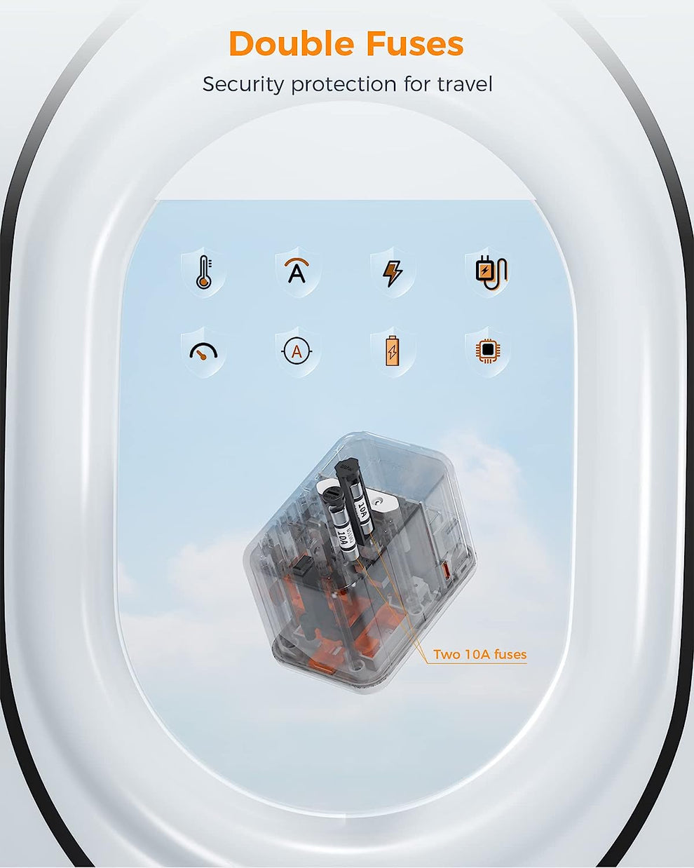 TESSAN Universal Travel Adapter 45W PD (WTA-45) — $39.99