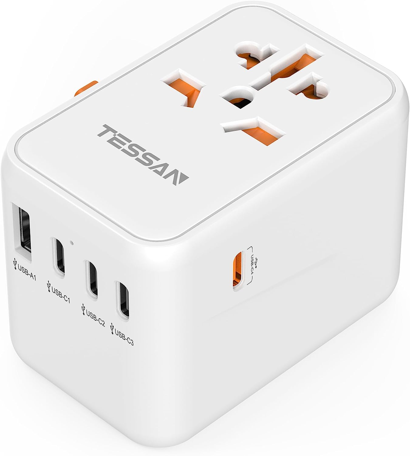 Universal Travel Adapter Worldwide, TESSAN 65W PD Fast Charger