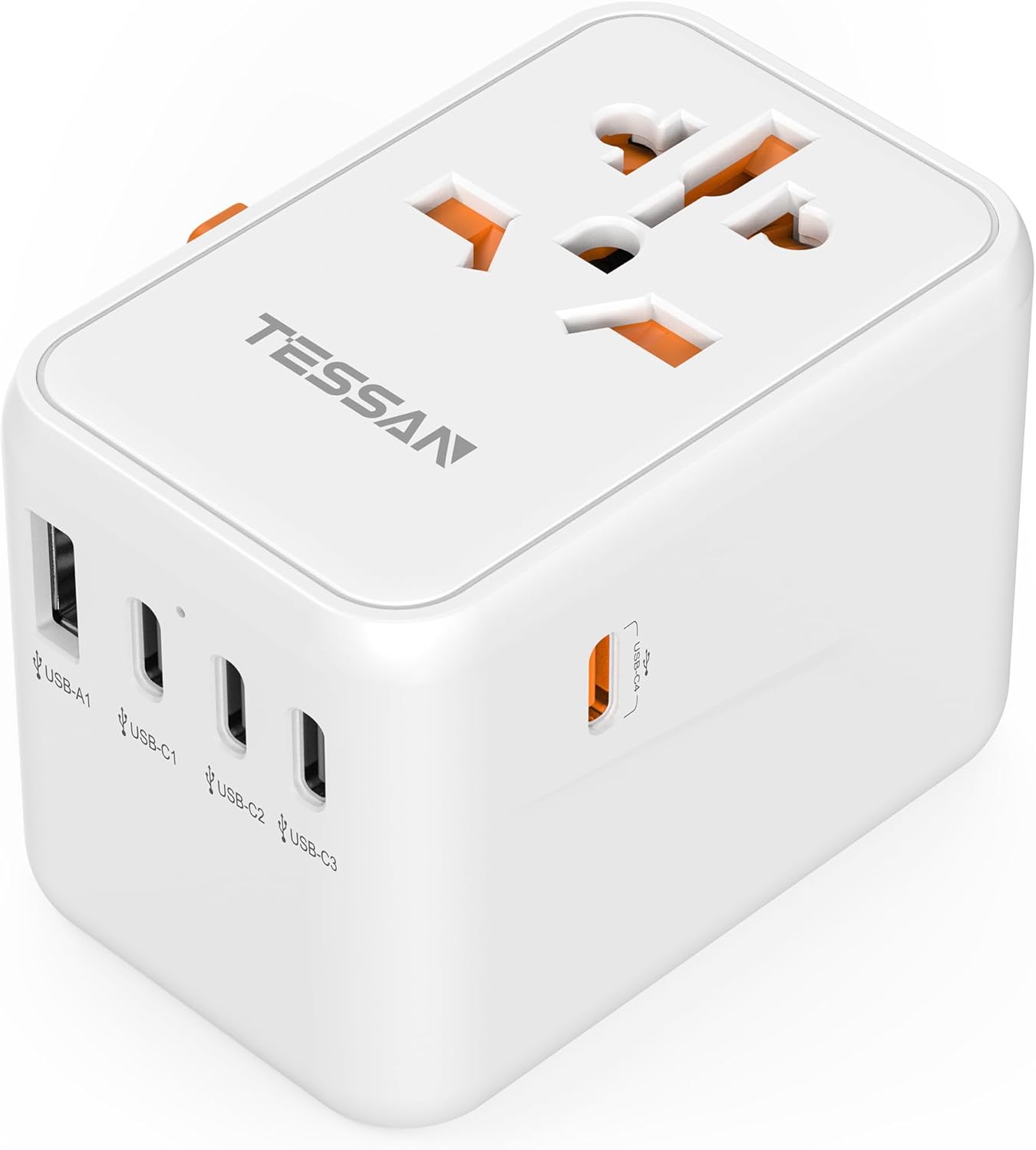 TESSAN 65W PD 5-Port USB Universal Travel Adapter