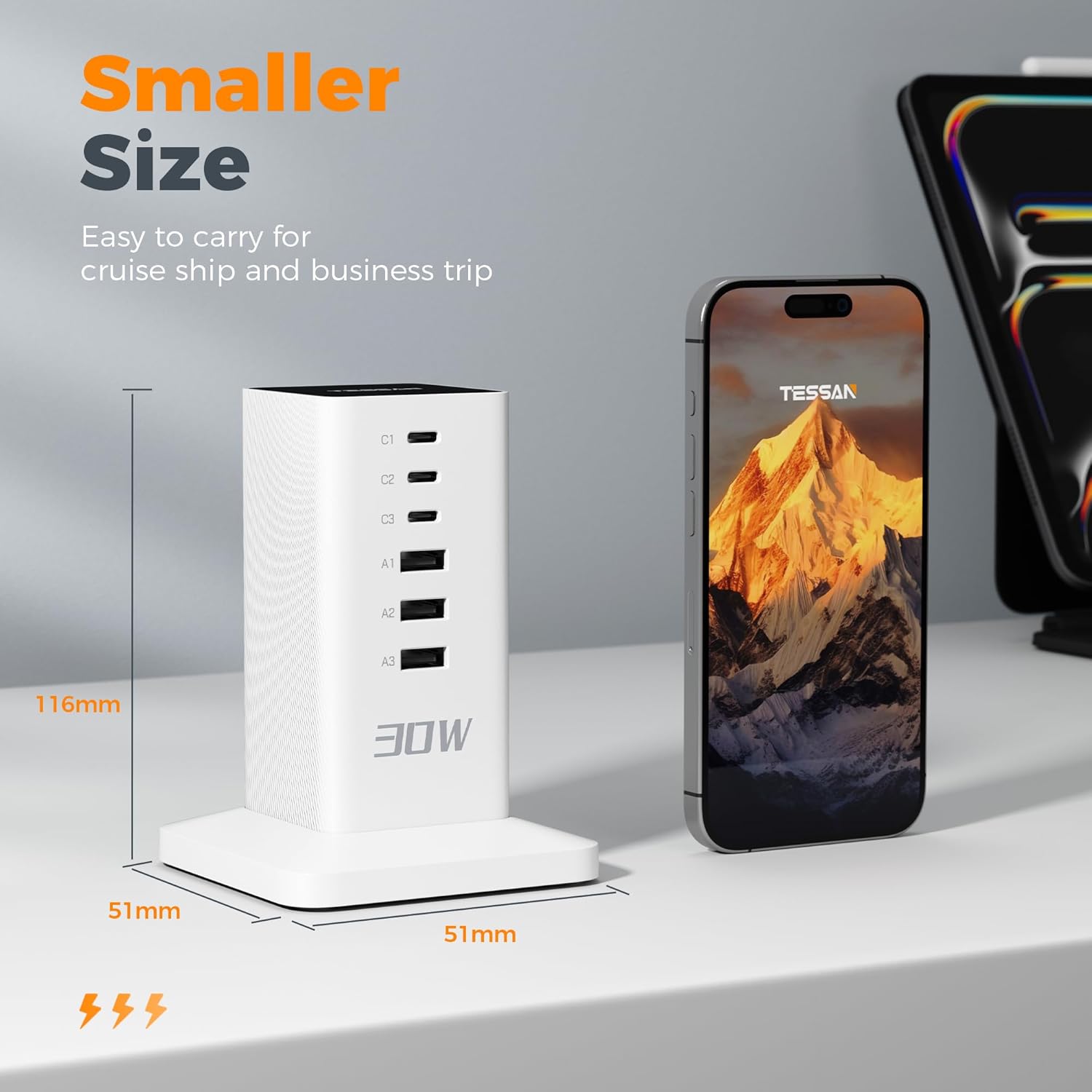 TESSAN Vertical Tower Charging Station