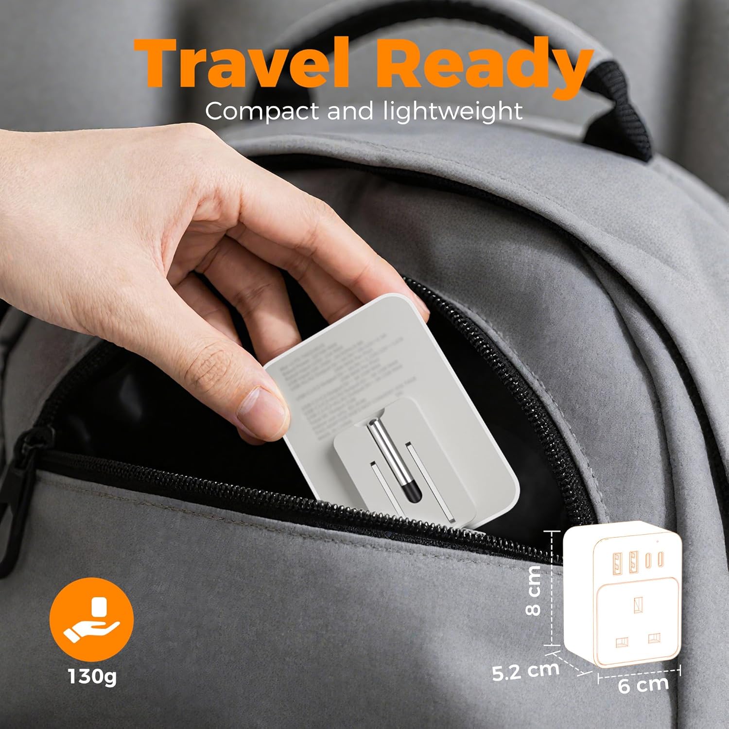 TESSAN Foldable 20W Fast Charging UK to US Adapter