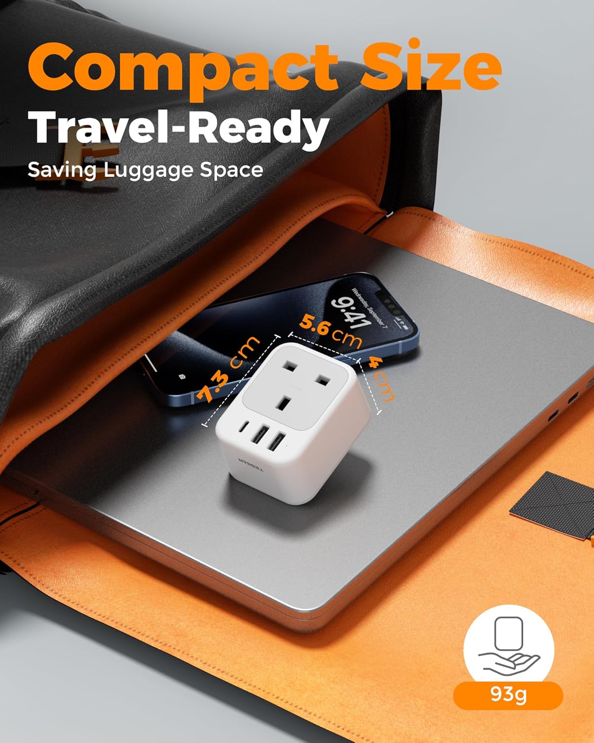 TESSAN 4 in 1 UK to Australia Plug Adapter